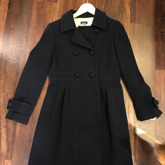 J. Crew | Jackets & Coats | J Crew Navy Blue Pea Coat In The Lady Day ...